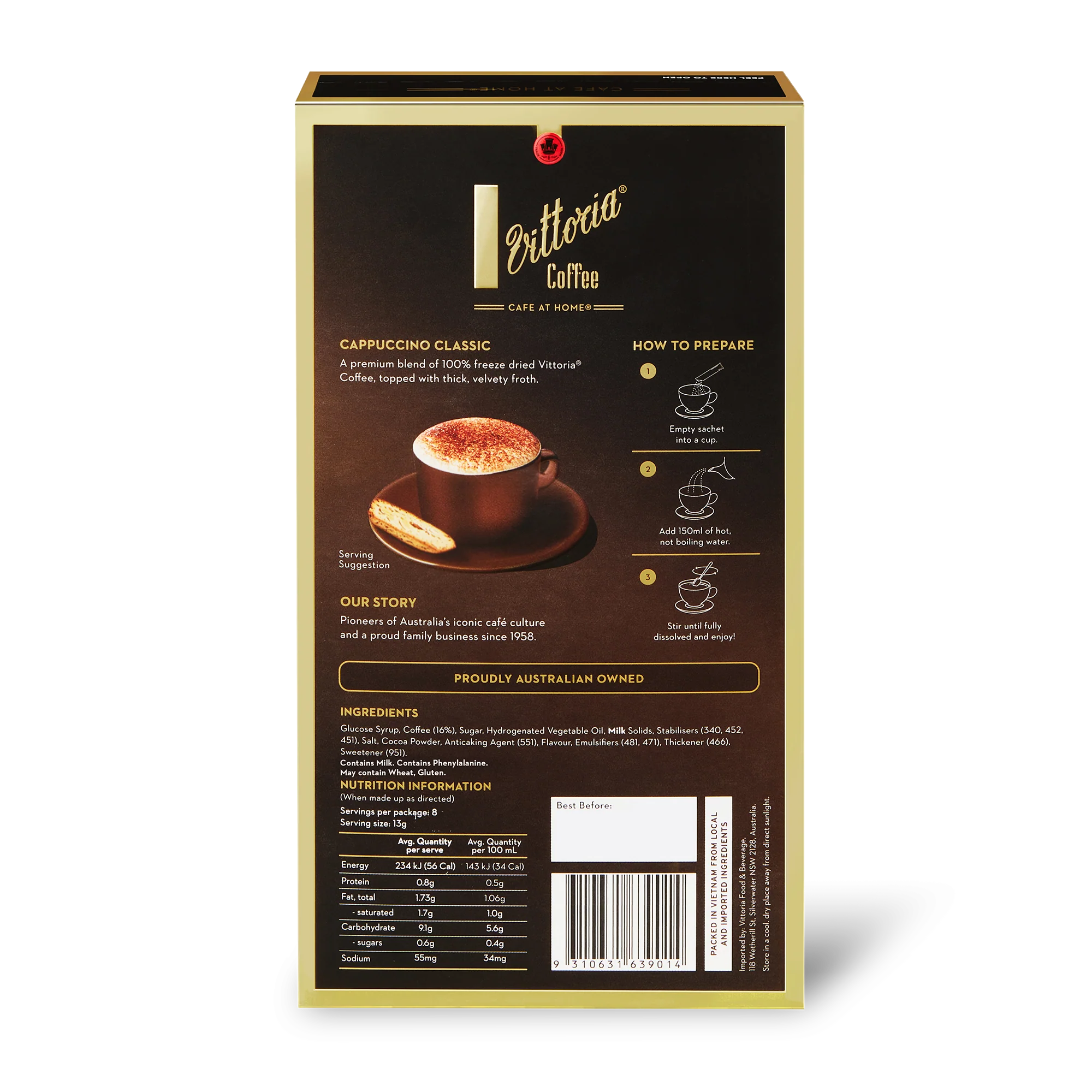 Cappuccino Classic Coffee Sachets - Image 3
