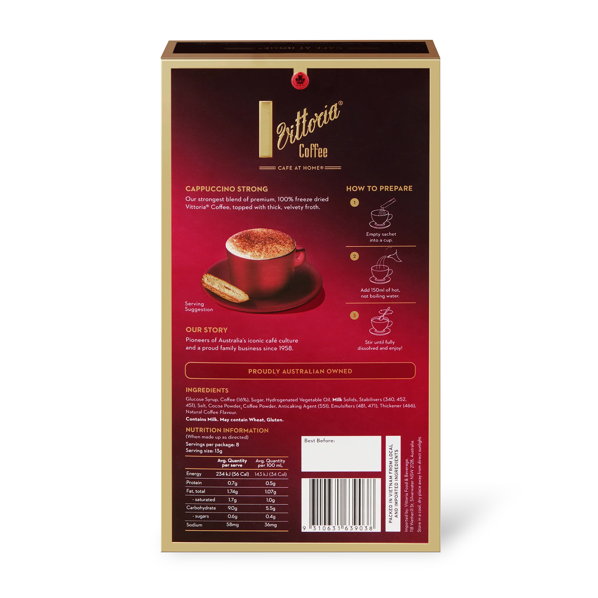 Cappuccino Strong Coffee Sachets - Image 3
